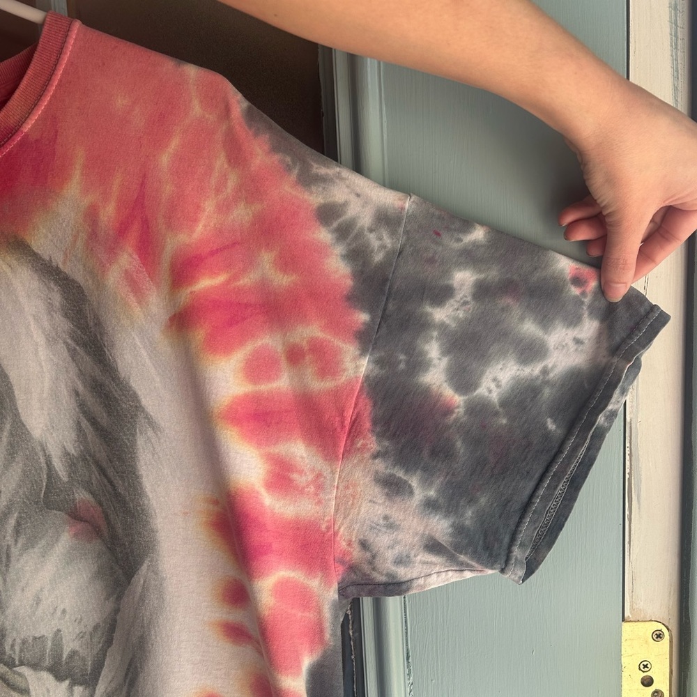 Vintage Y2K Grim Reaper Skull Wing Angel of Death Tie Dye Shirt Art Drawing 2XL - Picture 7 of 11